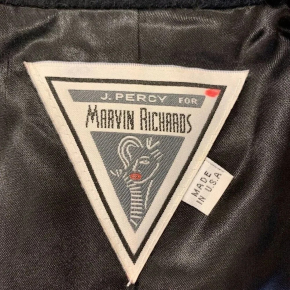 J.Percy‎ For Marvin Richards Women's Camel Hair Lined Mid Length Peacoat Size 16 - Picture 6 of 12